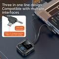 GT83 Bluetooth 6.0 Audio Transmitter/Receiver for Car, Airplane, TV - USB-C/3.5mm - Black