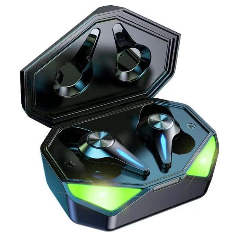 Gaming TWS Earphones with Noise Reduction K5 Green / Black