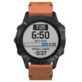 Garmin Fenix 6/5/5 Plus Genuine Leather Strap - Brown