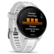 Garmin Forerunner 165 Music Smartwatch - 43mm - White