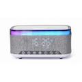 Gembird Digital Alarm Clock with RGB Lights, Wireless Charging 15W - Grey
