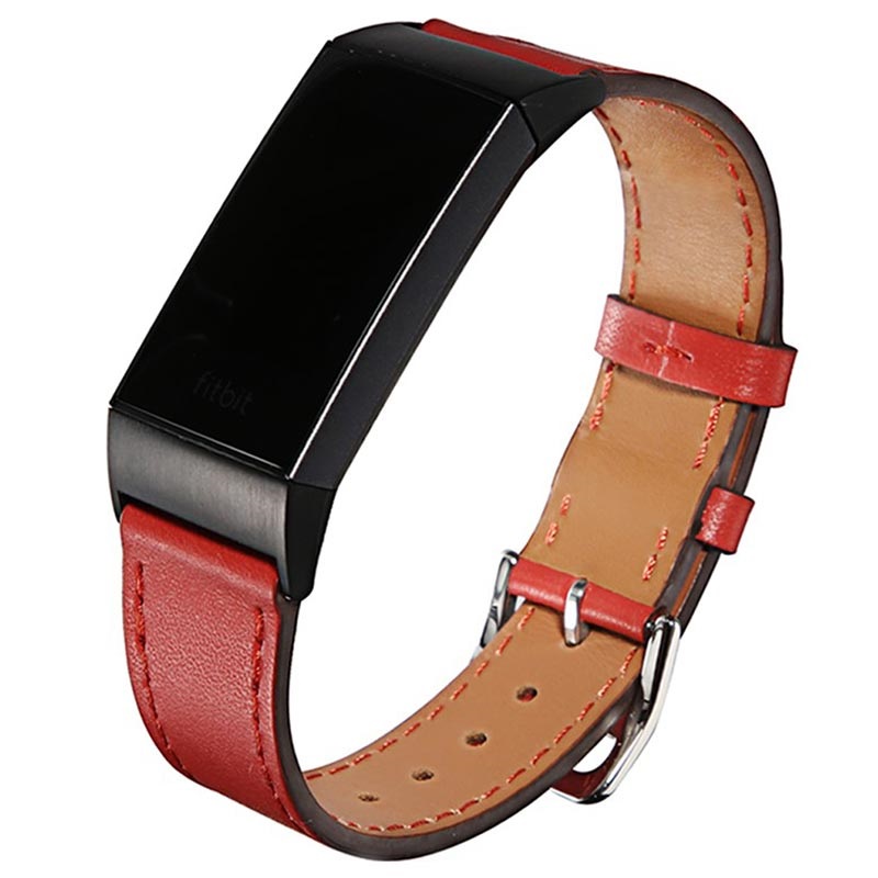 Fitbit Charge 3 Leather Strap with 