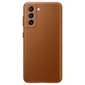 Samsung Galaxy S21 5G Leather Cover EF-VG991LAEGWW - Brown