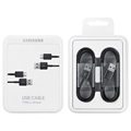 Samsung USB-A / USB-C Cable EP-DG930MBEGWW - 2 Pcs. - Black