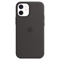iPhone 12 Mini Apple Silicone Case with MagSafe MHKX3ZM/A - Black