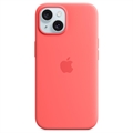 iPhone 15 Apple Silicone Case with MagSafe MT0V3ZM/A - Guava