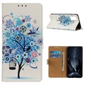Glam Series Samsung Galaxy S20 FE Wallet Case - Flowering Tree / Blue