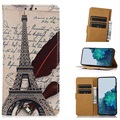 Glam Series Motorola Moto G52 Wallet Case - Eiffel Tower