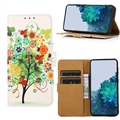 Glam Series Nokia G21/G11 Wallet Case - Flowering Tree / Colorful