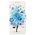 Glam Series OnePlus Nord CE 2 5G Wallet Case - Flowering Tree / Blue