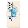 Glam Series Samsung Galaxy A53 5G Wallet Case - Flowering Tree / Blue