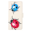 Glam Series Samsung Galaxy A73 5G Wallet Case - Ladybugs