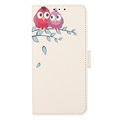 Glam Series Samsung Galaxy A73 5G Wallet Case - Owls