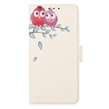 Glam Series Samsung Galaxy A73 5G Wallet Case - Owls