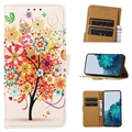 Glam Series Sony Xperia 5 IV Wallet Case - Flowering Tree / Colorful