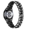 Samsung Galaxy Watch4/Watch4 Classic Glam Stainless Steel Strap - Black