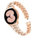 Samsung Galaxy Watch4/Watch4 Classic Glam Stainless Steel Strap - Rose Gold