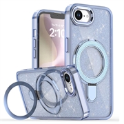 iPhone 16e/17e Glitter Hybrid Case with Kickstand - MagSafe Compatible - Blue