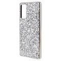 Glitter Series Samsung Galaxy S20 FE Hybrid Case - Silver