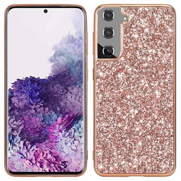 Samsung Galaxy S21 FE 5G Glitter Series Hybrid Case - Rose Gold