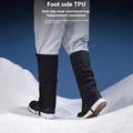 Golovejoy HX39 Waterproof Leg Gaiters - Plush Lining for Hiking, Climbing, and Skiing - L - Blue / Black