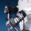 Golovejoy SK34 Winter Skiing Gloves - Waterproof, Windproof, Touch Screen Mittens - M - Black / Purple