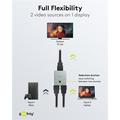 Goobay 2-to-1 HDMI Switch - 8K@60Hz - Grey