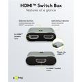 Goobay 2-to-1 HDMI Switch - 8K@60Hz - Grey