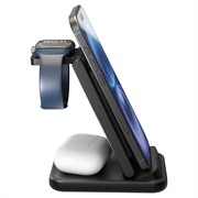 Goobay 3-in-1 Wireless Charger 15W - Black
