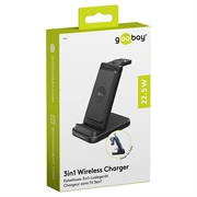 Goobay 3-in-1 Wireless Charger 15W - Black