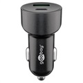 Goobay 48W Fast Car Charger with USB-C PD & USB-A QC3.0 - Black