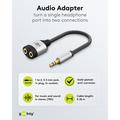Goobay AUX 1-to-2 Audio Adapter / Splitter - Grey