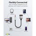 Goobay AUX 1-to-2 Audio Adapter / Splitter - Grey