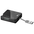 Goobay External Card Reader - 6 Card Slots - Black