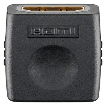 Goobay HDMI 2.0 Adapter - Gold Plated - Black