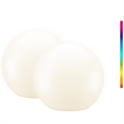 Goobay LED Solar RGBW Decorative Light Globes - Size M - 2 Pcs.