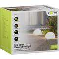 Goobay LED Solar RGBW Decorative Stone-Shaped Light - Size M - 2 Pcs.