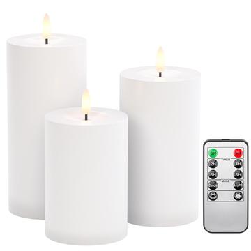 Goobay Outdoor LED Candles - 3 Pcs. - Warm White