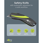 Goobay Safety Knife - Black / Green