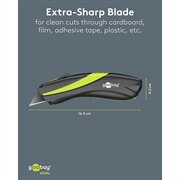 Goobay Safety Knife - Black / Green