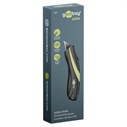 Goobay Safety Knife - Black / Green