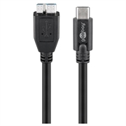 Goobay USB-C to Micro-B Cable - 1m - Black