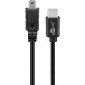 Goobay USB-C to Mini USB-B Cable - 0.5m, USB 2.0 - Black