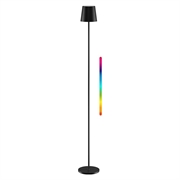 Goobay Wireless LED Floor Lamp XL 122cm - RGBW, 220lm, IP44, Rechargeable - Black