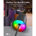 Goobay Wireless LED Floor Lamp XL 122cm - RGBW, 220lm, IP44, Rechargeable - Black
