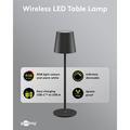 Goobay Wireless LED Table Lamp RGBW with Touch Control - 38cm - Black