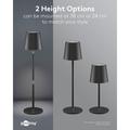 Goobay Wireless LED Table Lamp RGBW with Touch Control - 38cm - Black