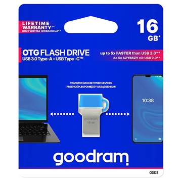 Goodram USB 3.0 Type-C OTG Flash Drive - ODD3-0160B0R11