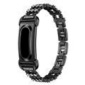 Google Fitbit Air Zinc Alloy Strap with Rhinestones - Black