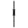 Google Fitbit Air Zinc Alloy Strap with Rhinestones - Black